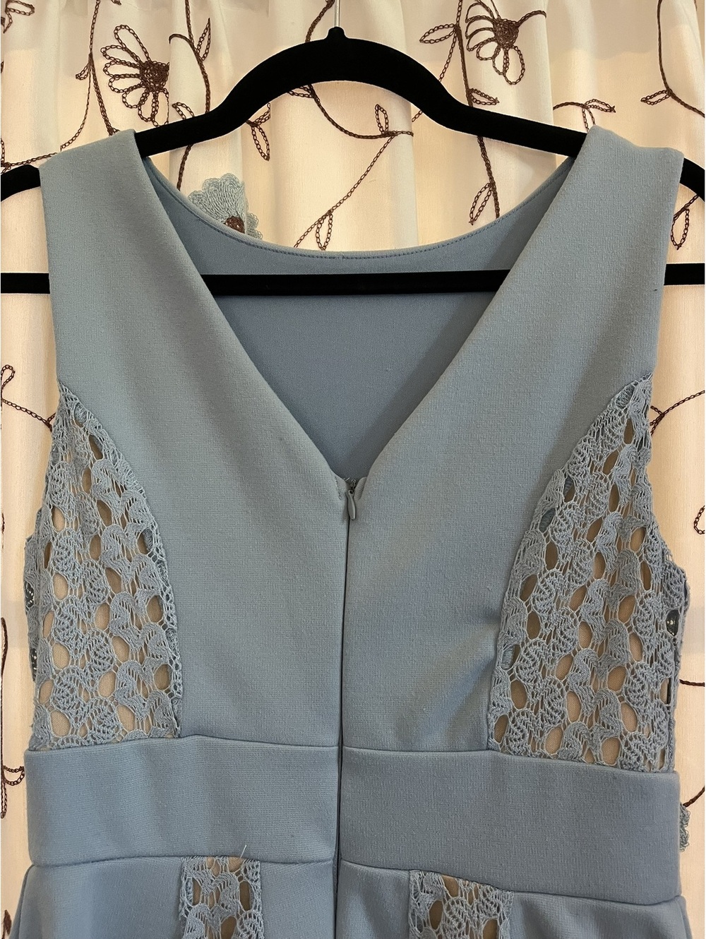 Altar'd State M Light Blue Lace Panel Dress - Picture 9 of 13